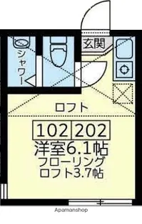 ユナイト金沢八景セシル・パウエル【2階】の間取り