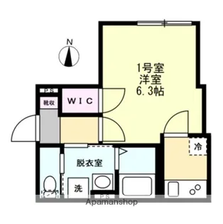 ベイルームグラン扇町EAST【3階】の間取り