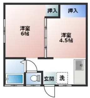 浦賀レジデンス【2階】の間取り