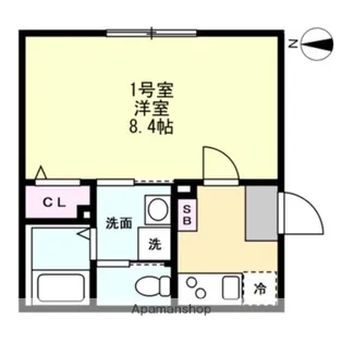 ベイルームコート川崎【2階】の間取り