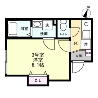 ブリーゼ平町【2階】の間取り