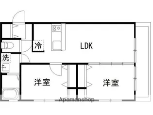 カルディア中央【5階】の間取り