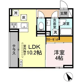 D’Bless和田町【1階】の間取り