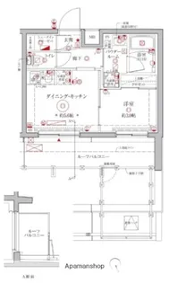 クレイシアIDZ横浜大倉山【5階】の間取り