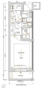 LOG登戸STATION SIDE【1階】の間取り