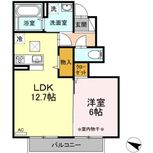 セジュール和田II【1階】の間取り