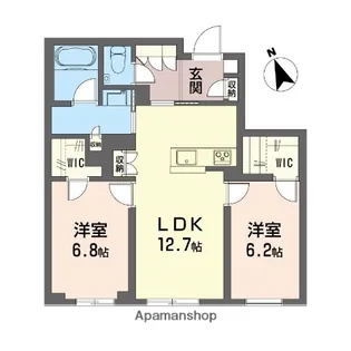 グランクロス サクラ【1階】の間取り