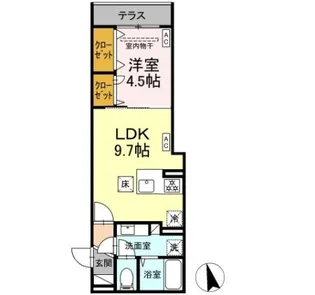 D’BLESS横濱赤門通り【1階】の間取り