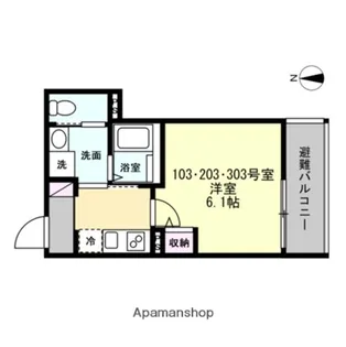 ベイルームソラーレ大師駅前【1階】の間取り
