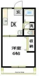 ロイヤルハウス平田【2階】の間取り