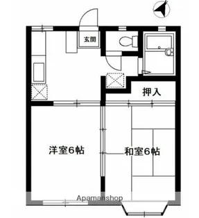 メゾンプリムラ【1階】の間取り