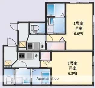FELICE吉野町ANNEX【1階】の間取り