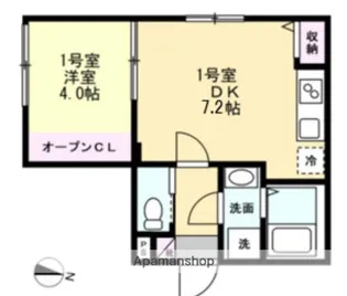 ベイルームプレミア横浜鴨居【2階】の間取り