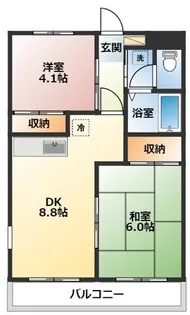 リージェントコーポ【4階】の間取り