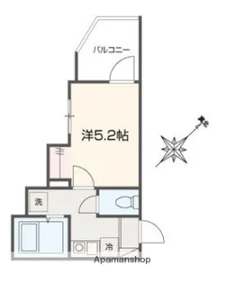 MELLAS黄金町【3階】の間取り