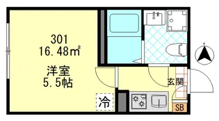 ムーンテラス多摩川【3階】の間取り