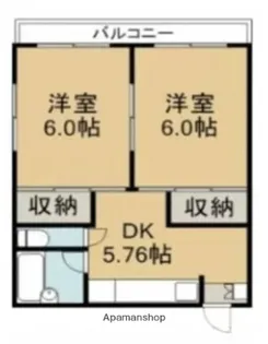 矢島荘【2階】の間取り