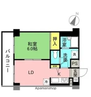 ロータリーライフ石川町【10階】の間取り