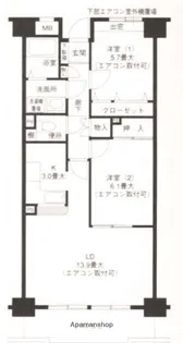 ピュアフィールド新横浜【6階】の間取り