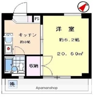 マリーナハウス横浜壱番館【5階】の間取り