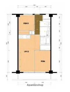 ハピネス飯田3号館【1階】の間取り