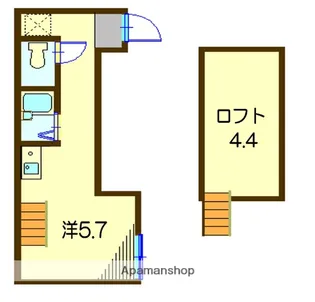 インベスト川崎5【1階】の間取り