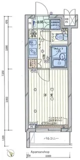ルーブル溝の口【4階】の間取り