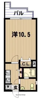 シャンブル・K【2階】の間取り