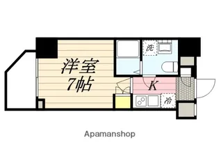 ラフィスタ伊勢佐木長者町駅前ウエスト【5階】の間取り