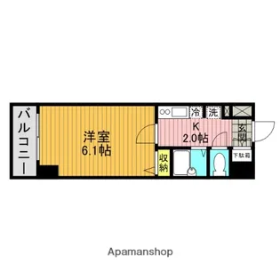 エステムプラザ横濱みなとみらいWEST【10階】の間取り