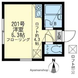 ユナイト星川オリーブ【2階】の間取り