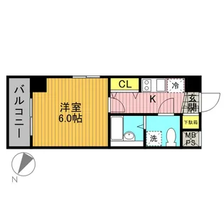 ヴェルト横浜吉野町【5階】の間取り