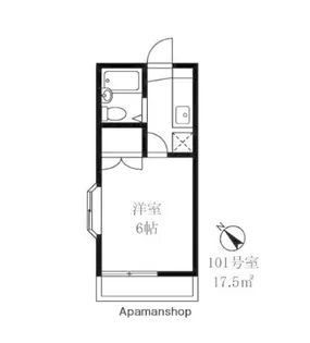 日吉第一QSハイム【1階】の間取り