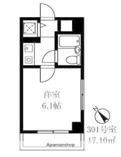 ドミトリーゴコー【3階】の間取り