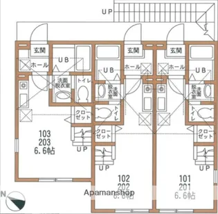 ヒラルダ【1階】の間取り