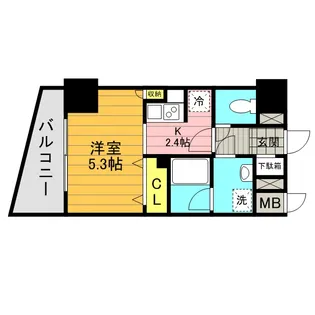 プレディアスタイル横濱沢渡【6階】の間取り