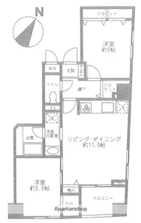 ステラート田園調布【2階】の間取り
