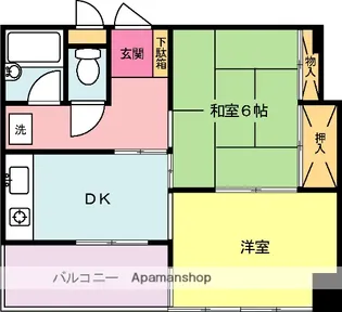 カサベルデ・セヒア【2階】の間取り