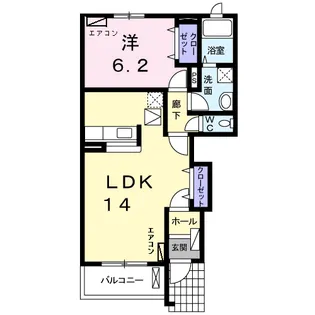 ルミナス・MⅢ A棟【1階】の間取り