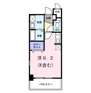 ジェルメ・アビタシオン【2階】の間取り