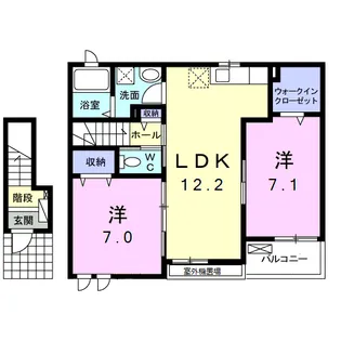 パルテール A【2階】の間取り