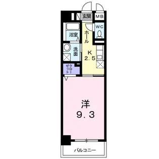 レーヴ ダンジュ Ⅰ【1階】の間取り