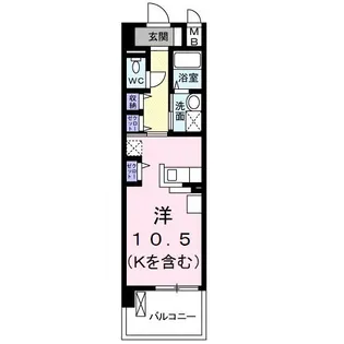 アンジュール 鶴川【1階】の間取り