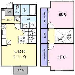 アルドールA【1階】の間取り
