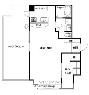VILLA かたびら【4階】の間取り