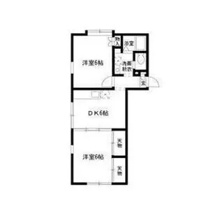 エステートピアときわ【1階】の間取り