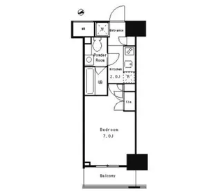 パークキューブ武蔵小杉【14階】の間取り