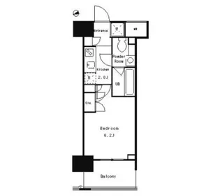 パークキューブ武蔵小杉【13階】の間取り