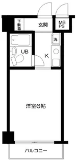 1Kの間取り画像