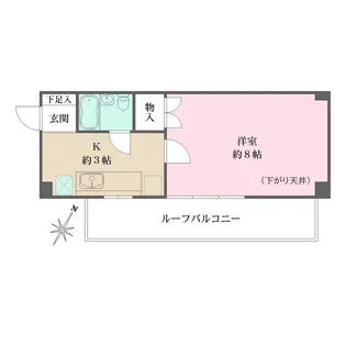 岩国ハイム【5階】の間取り